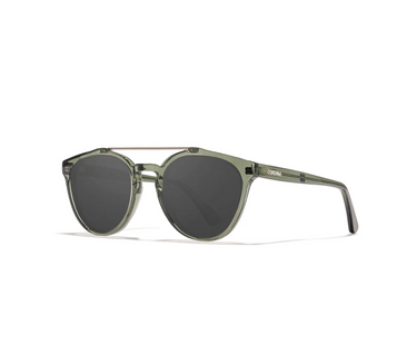 Cordina Twin Palms Shiny Bottle Green/Grey Polarized
